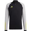 Bluza męska adidas Tiro 23 Competition Training Top czarno-szara HU1307