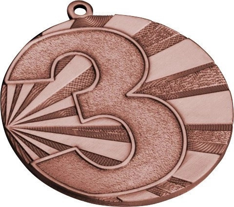 Medal numerowany złoty 70mm MMC7071