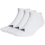 Skarpety damskie, męskie adidas Cushioned Low-Cut 3pak białe