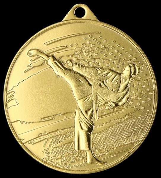 Medal 45mm złoty - Karate MMC4509