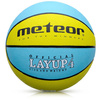 Piłka koszykowa Meteor Layup 4 żółty/niebieski