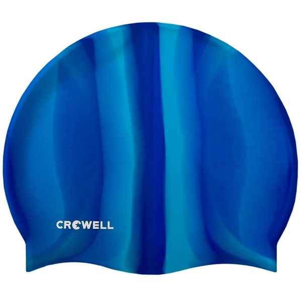 Czepek pływacki silikonowy Crowell Multi Flame niebieski C4062