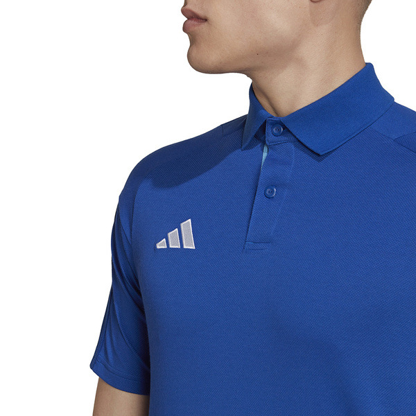 Koszulka męska adidas Tiro 23 Competition Polo niebieska HU1342