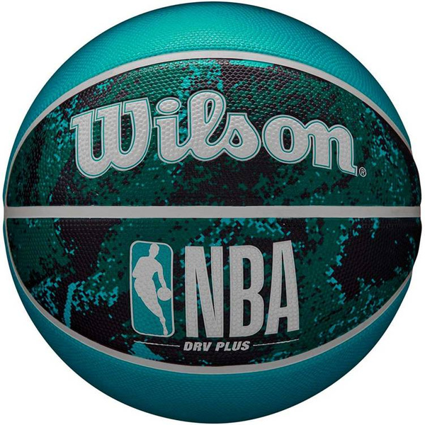 Piłka koszykowa Wilson NBA DRV Plus Vibe czarno-niebieska WZ3012602XB5
