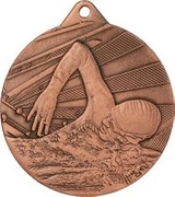 Medal 50mm brązowy - pływanie ME003