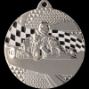 Medal stalowy 50mm srebrny - gokart MMC8350