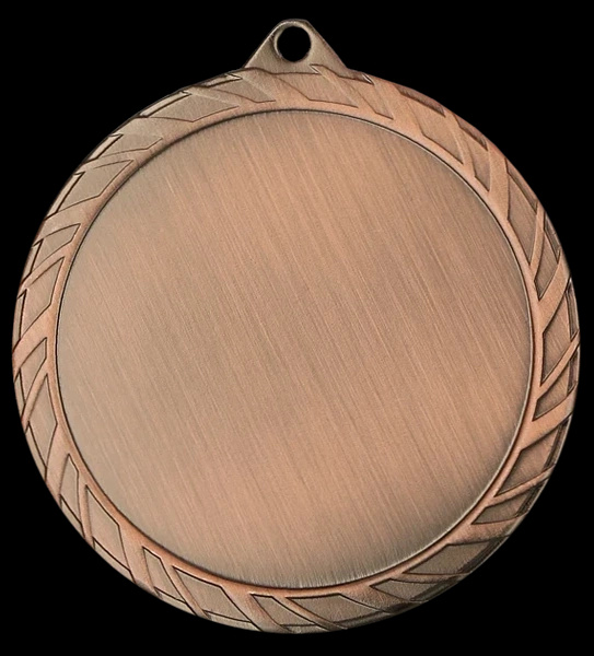 Medal stalowy 60mm brązowy z miejscem na emblemat MMC6061