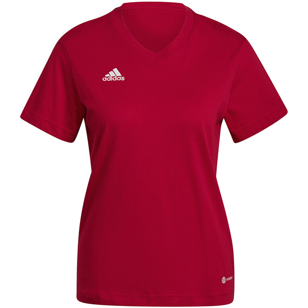 Koszulka damska adidas Entrada 22 Tee czerwona HC0441