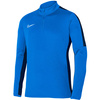 Bluza męska Nike DF Academy 23 SS Drill niebieska DR1352 463