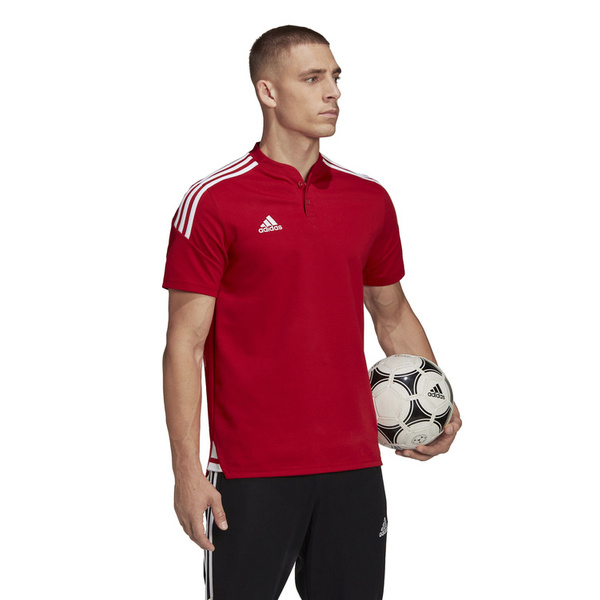 Koszulka męska adidas Condivo 22 Polo czerwona H44107