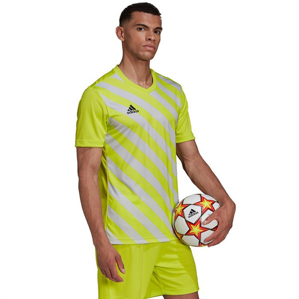 Koszulka męska adidas Entrada 22 Graphic Jersey żółto-szara HF0118