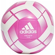 Piłka nożna adidas Starlancer Club Ball biało-różowa