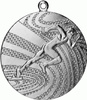 Medal srebrny 40mm BIEGI MMC1740