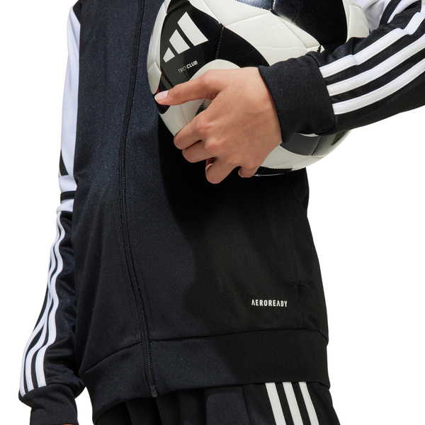 Bluza dla dzieci adidas Squadra 25 Hoodie czarno-biała JE2756