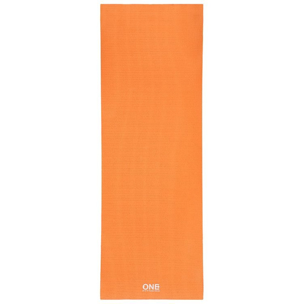 Mata do ćwiczeń fitness, jogi HMS ONE YM02 173x61cm pomarańczowa