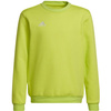 Bluza dla dzieci adidas Entrada 22 Sweat Top limonkowa HC5043