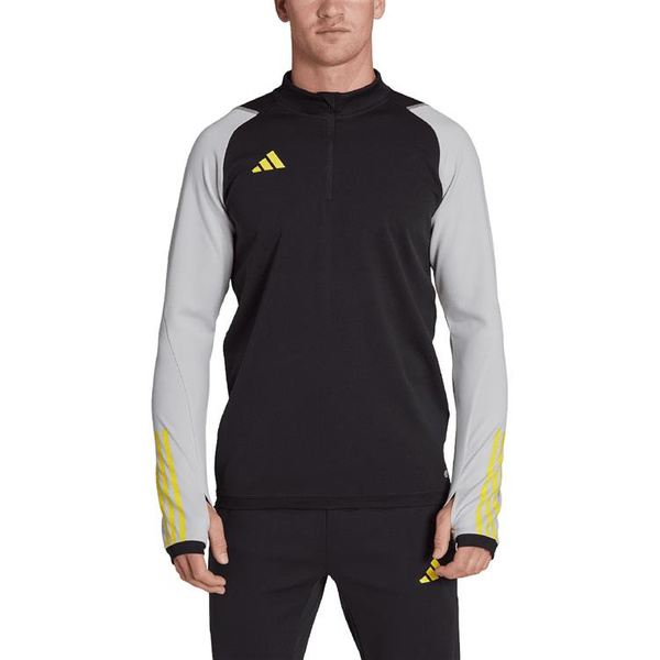 Bluza męska adidas Tiro 23 Competition Training Top czarno-szara HU1307