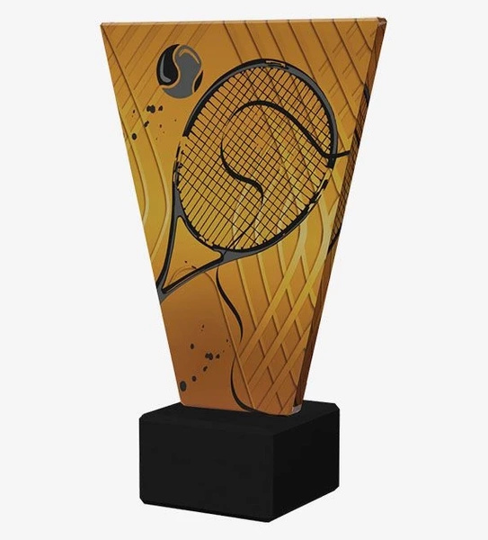 Trofeum szklane 17,5cm - TENIS ZIEMNY - VL1-C/TEN3/BK