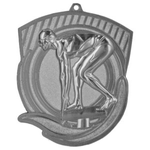 Medal metalowy srebrny PŁYWANIE MD8062/S