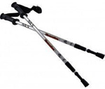 Kije Nordic Walking Nils Extreme czarno-srebrne aluminiowe