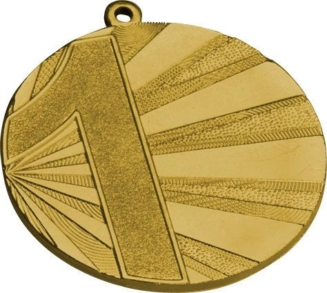 Medal numerowany złoty 70mm MMC7071