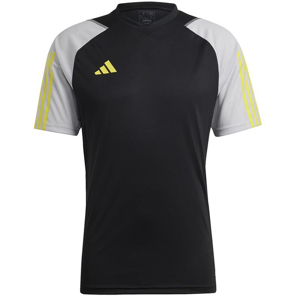 Koszulka męska adidas Tiro 23 Competition Jersey czarno-szara HU1295