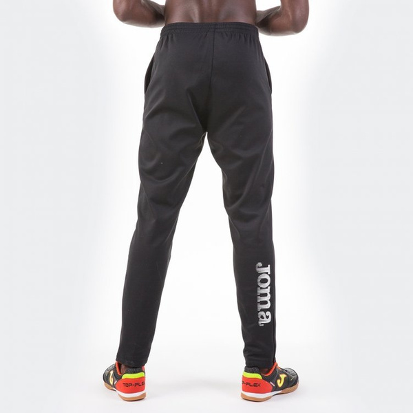 Spodnie sportowe dresowe Joma Long Pants czarne poliestrowe