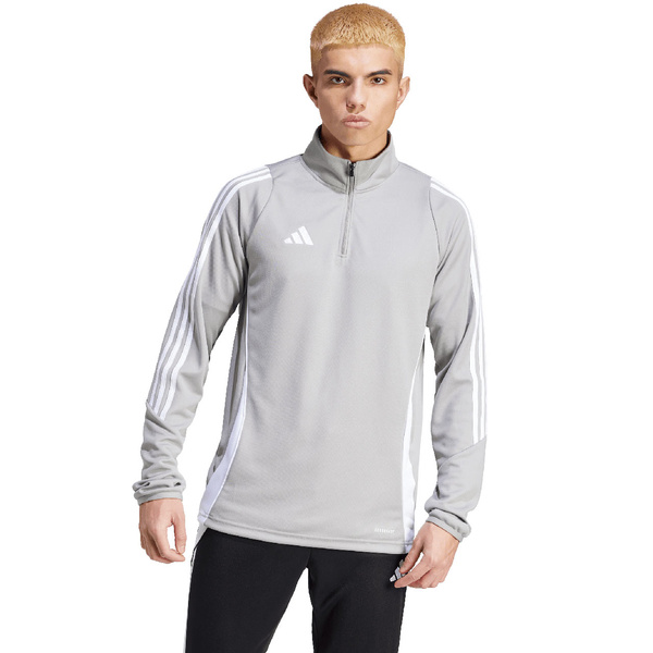 Bluza męska adidas Tiro 24 Training Top szaro-biała IS1041