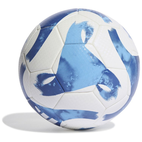 Piłka nożna adidas Tiro League Thermally Bonded biało-niebieska