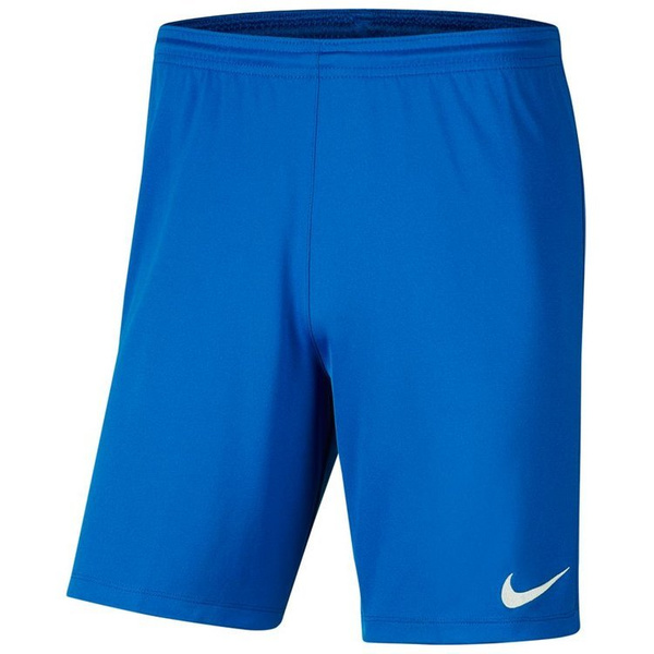 Spodenki dziecięce Nike Dri-FIT Park III niebieskie poliestrowe