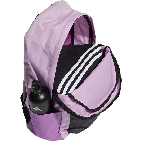 Plecak adidas szkolny, sportowy Classic Badge of Sport 3-Stripes Backpack fioletowy HM9147