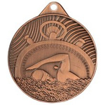 Medal brązowy stalowy Pływnie średnica 50 mm