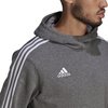 Bluza męska adidas Tiro 21 Sweat Hoodie kangurka z kapturem szara