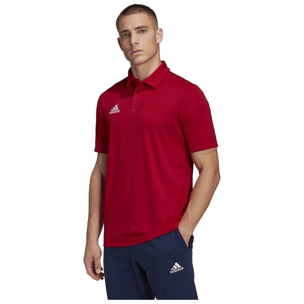 Koszulka męska adidas Entrada 22 Polo czerwona 