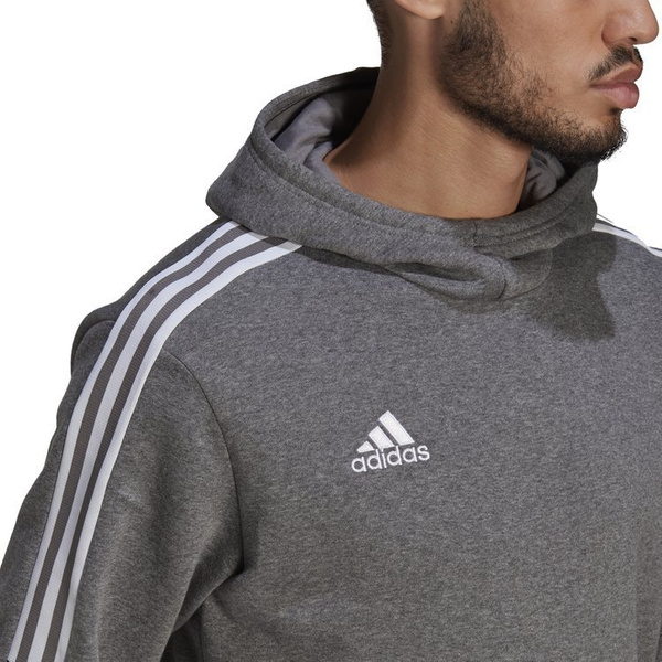 Bluza męska adidas Tiro 21 Sweat Hoodie kangurka z kapturem szara