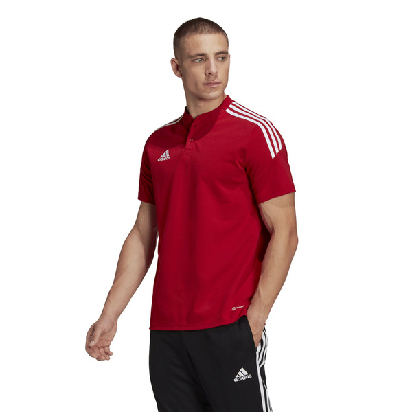 Koszulka męska adidas Condivo 22 Polo czerwona H44107