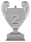 Medal metalowy srebrny Numer 2 CUP2