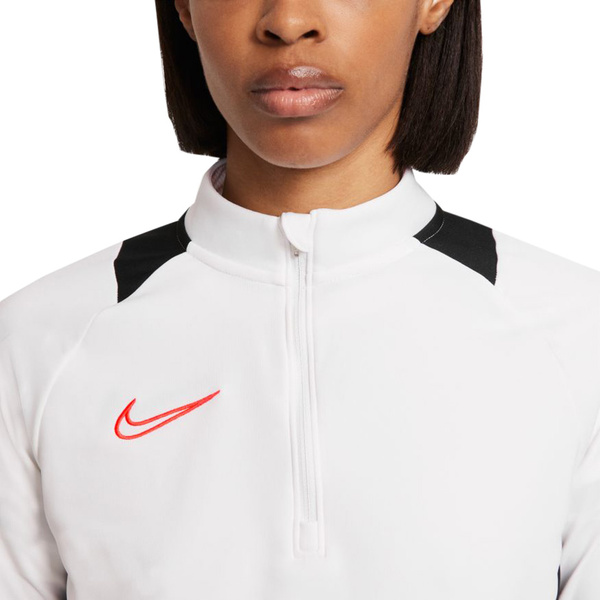 Bluza damska Nike NK Df Academy 21 Drill Top biało-czarna CV2653 016