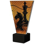 Trofeum szklane 15cm - SZACHY - VL1-D/CHE/BK