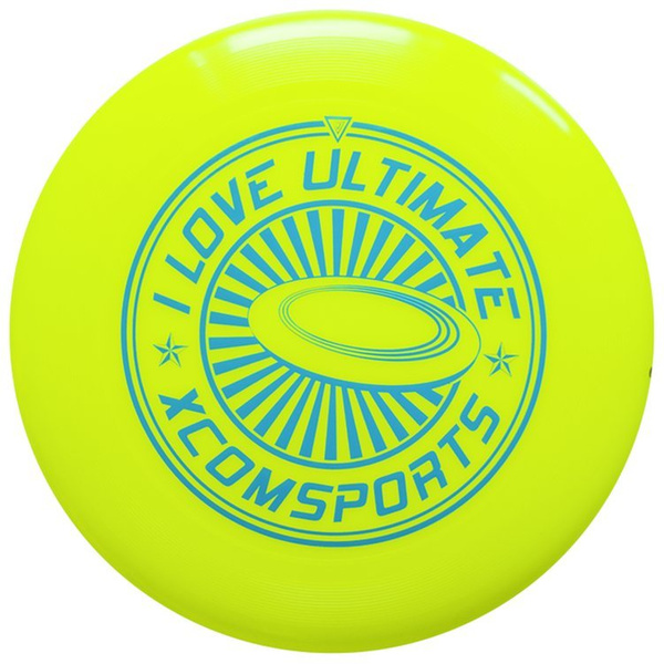 FRISBEE X-COM UT175 I LOVE ULTIMATE YELLOW