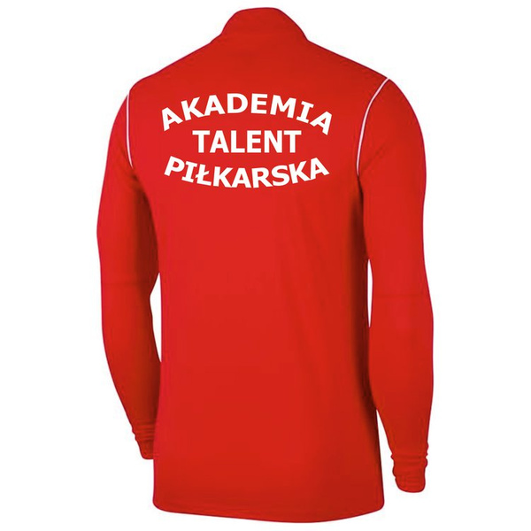 Bluza treningowa dziecięca Nike KNIT TRACK JACKET czerwona z nadrukiem Akademii Piłkarskiej Talent