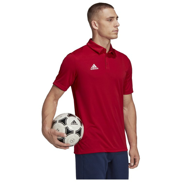 Koszulka męska adidas Entrada 22 Polo czerwona 