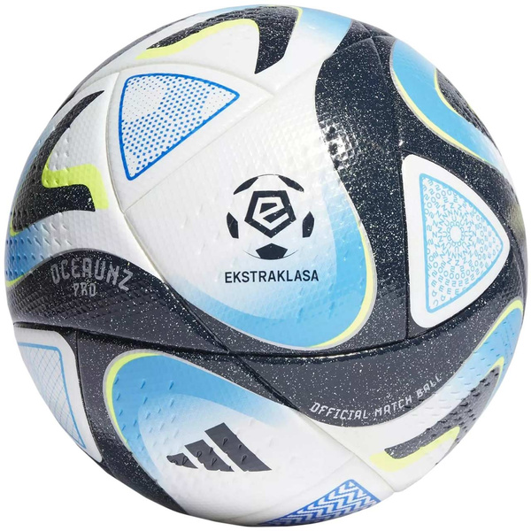 Piłka nożna adidas Ekstraklasa Pro biało-niebiesko