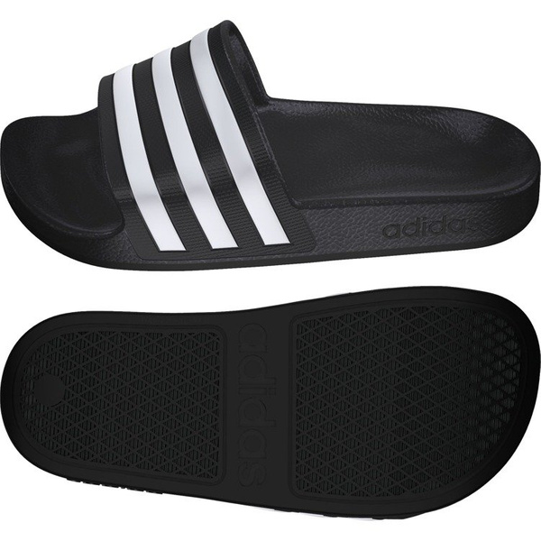 Klapki dziecięce adidas Adilette Aqua czarno-białe pianka EVA