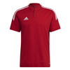 Koszulka męska adidas Condivo 22 Polo czerwona H44107