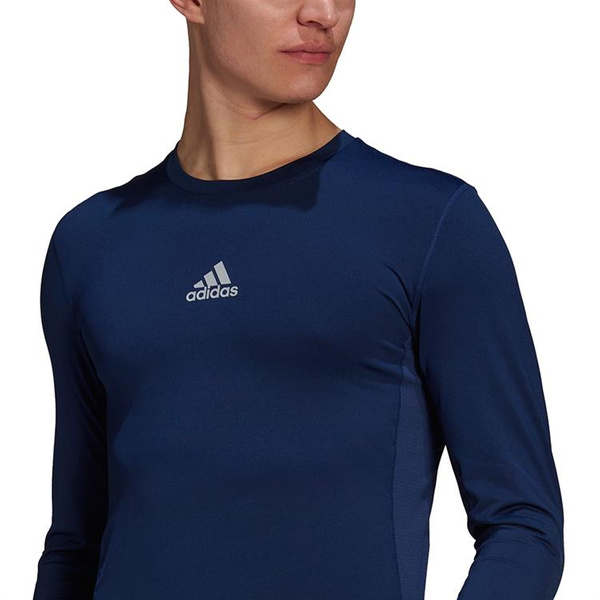 Koszulka męska adidas Compression Long Sleeve Tee granatowa GU7338