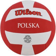 Piłka siatkowa Wilson Super Soft Play VB Polska offcial size biało-czerwona WTH90118XBPO