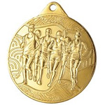 Medal złoty stalowy Biegi Lekkoatletyka średnica 50 mm