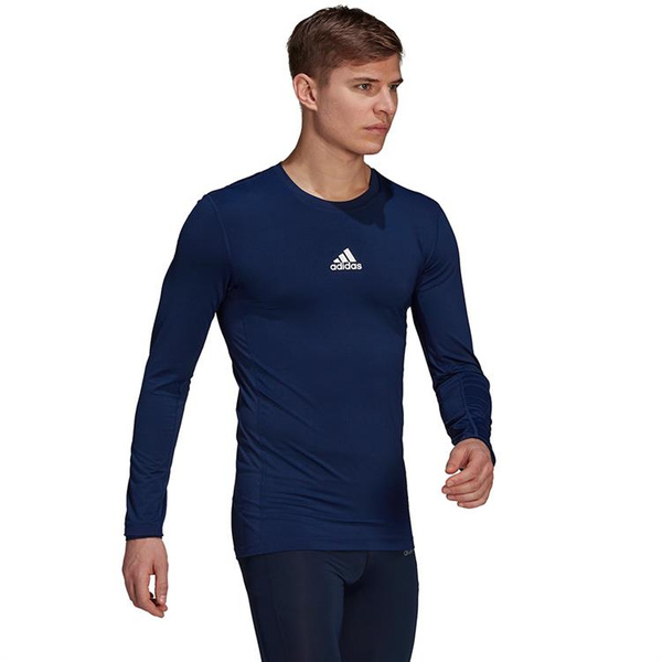 Koszulka męska adidas Compression Long Sleeve Tee granatowa GU7338