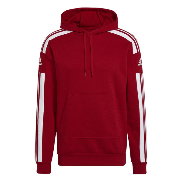 Bluza męska adidas Squadra 21 Sweat Hoodie czerwona z kapturem